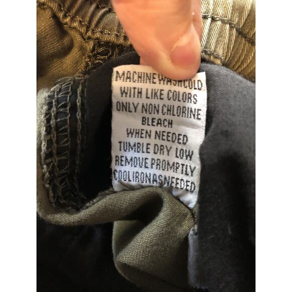 Retrofit Brand MFG Pants Mens Size Large Green Drawstring Pull On Pockets FLAWED - Picture 5 of 6